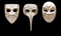 Three emotional mask made Ã¢â¬â¹Ã¢â¬â¹of porcelain